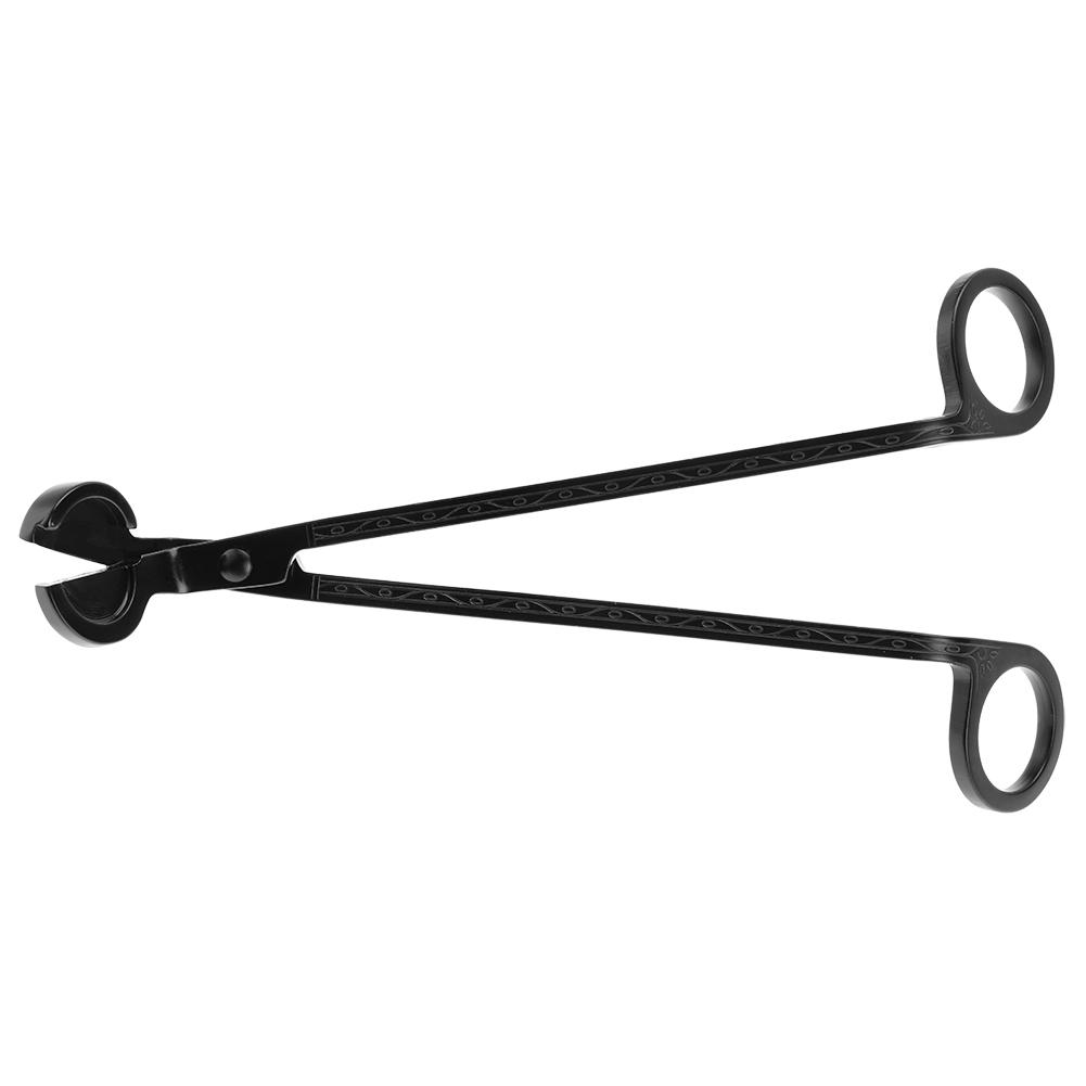 Fashion Plating Stainless Steel Candle Heart Clip Wick Trimmer Scissors Tool(black)