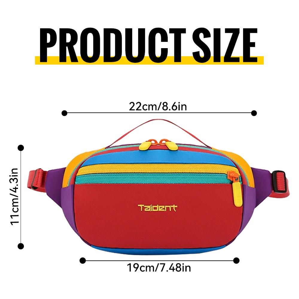 WRELS Crossbody Bag Lightweight Waterproof Multi-function Waist Pack Sports Outdoor Leisure Large-capacity Commuter Pack