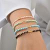 Colorful Glass Bead Bracelet for Women,Adjustable Woven Rope Chain Bracelets,Fashion Bohemian Jewelry Gift
