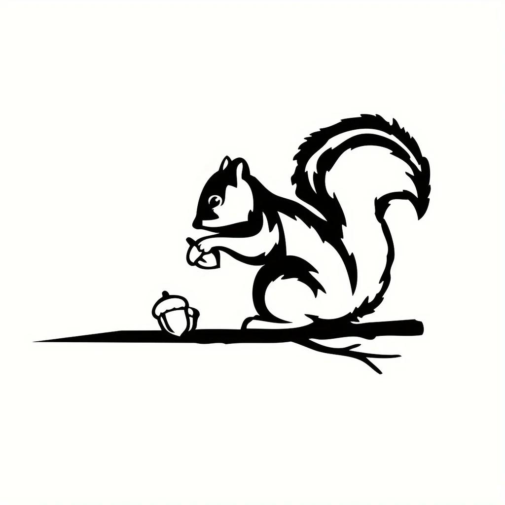 Charming Metal Squirrel - Rustic Outdoor Yard Art. Handmade Home & Garden Decor, Perfect for Weddings and Housewarming Gifts