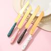 Stainless Steel Cake & Cheese Knife Set with Ceramic Handle - Includes Spatula, Pizza, and Pastry Knives in Gift Box