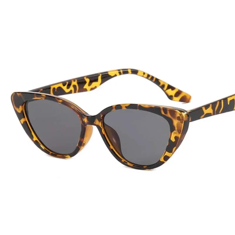 Female Small Frame Cat Eye Sunglasses Women Men Luxurious Casual Sun Glasses Mirror Colors Designer Brand Fashion