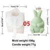Easter 3D Rabbit Silicone Candle Mold DIY Easter Egg Crystal Decor Animal Painting Plaster Gift Aromatherapy Candle Making Mould