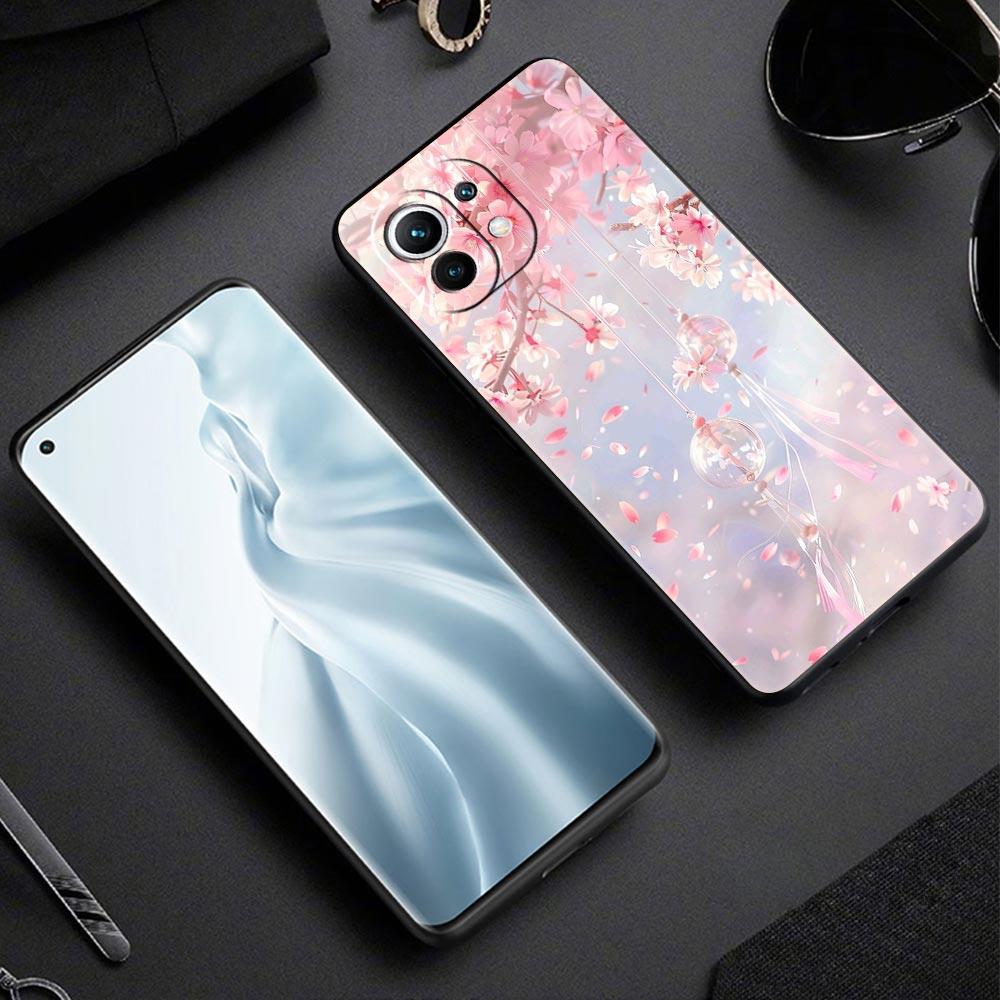 Korean Flower Phone Case Cover for Xiaomi Mi 17 Pro Max 15 14 13 12 11 Ultra 15T 14T 13T 12T 11T Pro Lite Soft TPU Shell Fundas