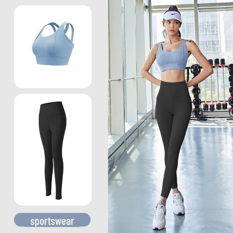 Juyitang Kadın Şok Emici Nude Yoga Takımı - Sütyensiz, Düşmeye Karşı Fitness Giyim