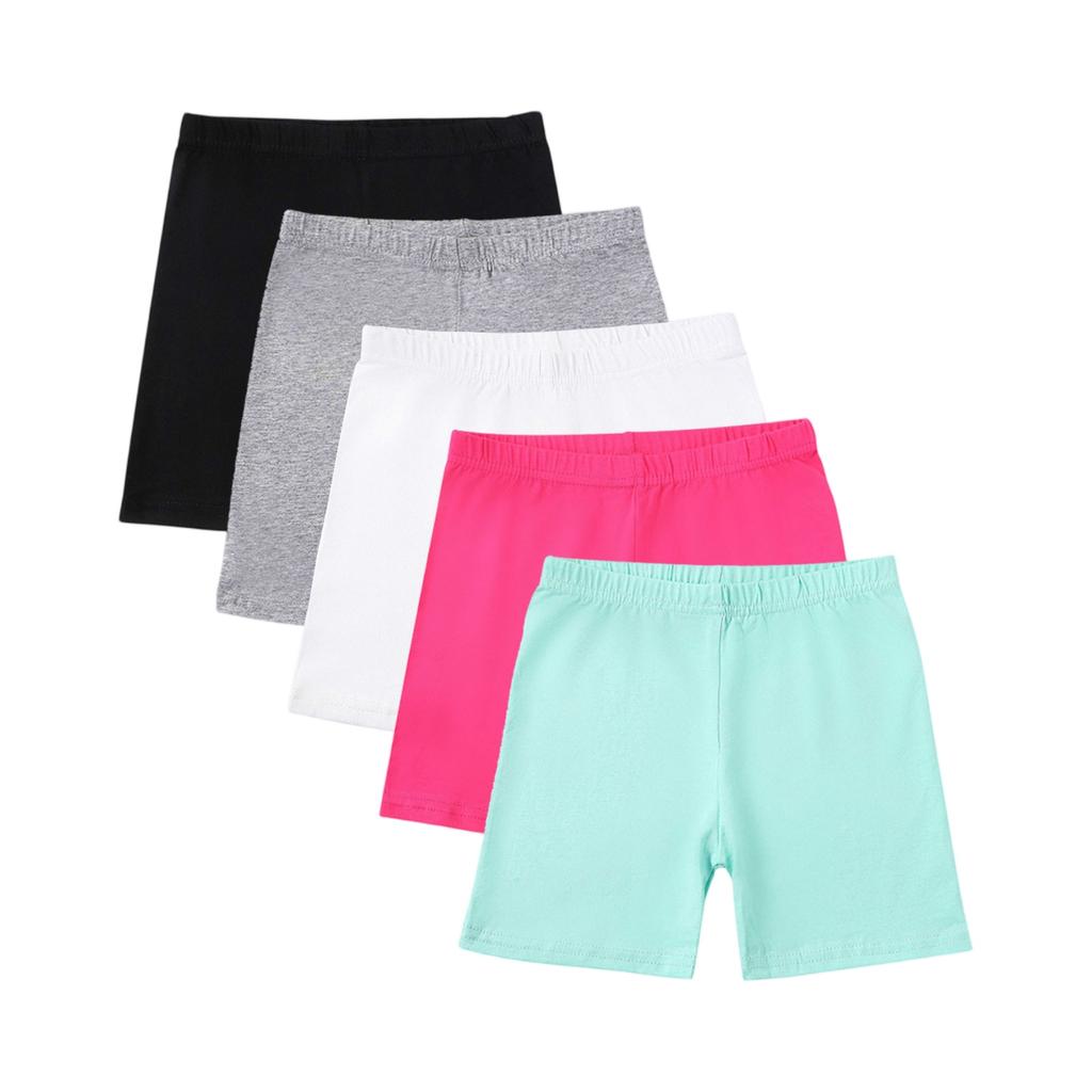 Summer Girls' Three-Point Safety Pants Underwear Leggings Five-Piece Set