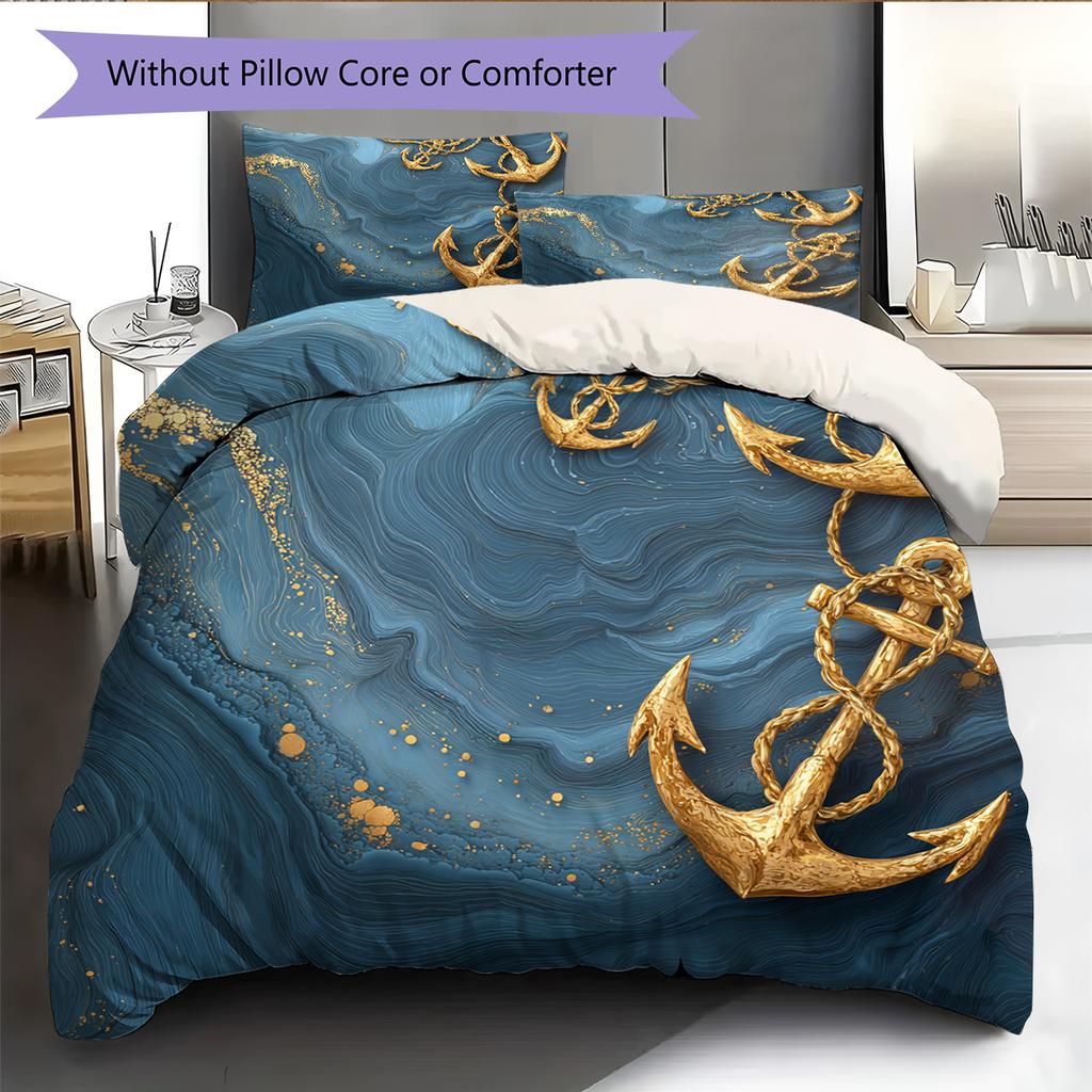 Cartoon Pattern Bedding Quilt Set Quilt Cover Pillowcase Home Decoration Birthday Gift (1 * Duvet Cover + 2 * Pillowcase, Without Core)