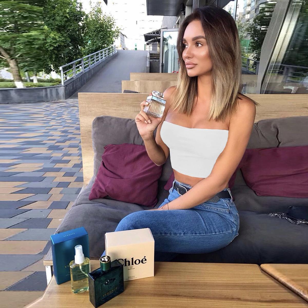 

Новый топ с обхватом груди, летний сексуальный топ-труба M белый