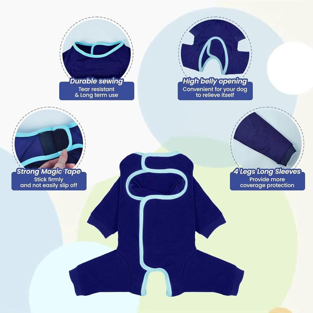 Haine noi de bumbac pentru animale de companie, haine calmante emoționale pentru câini, haine calmante dintr-o bucată cu patru picioare, câine anti-anxietate și anti-șoc