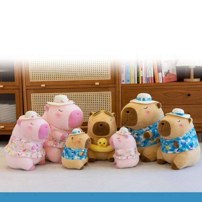 Entzückendes Capybara Plüschtier für Mädchen, weich und kuschelig, Schlafkissen, Geschenk