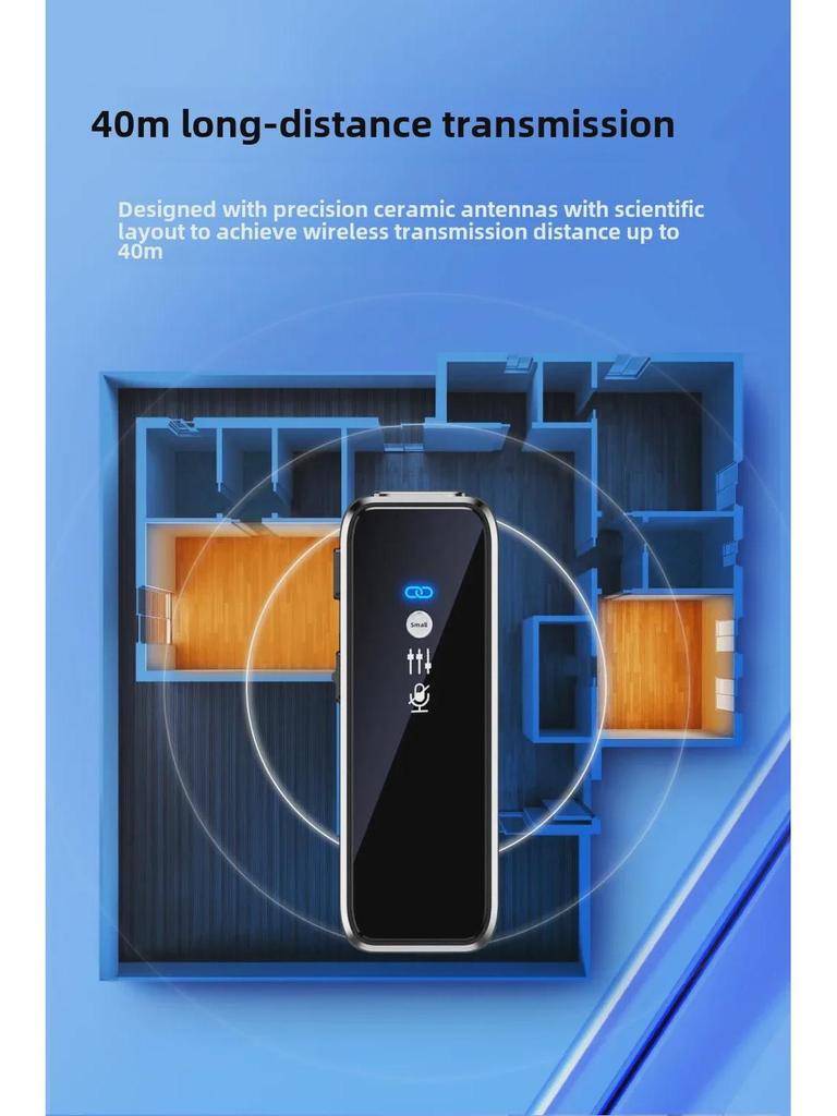 M3 Wireless Collar Clip Microphone with Charging Case, Dual Storage, Noise Reduction, for Mobile Live Broadcasts.