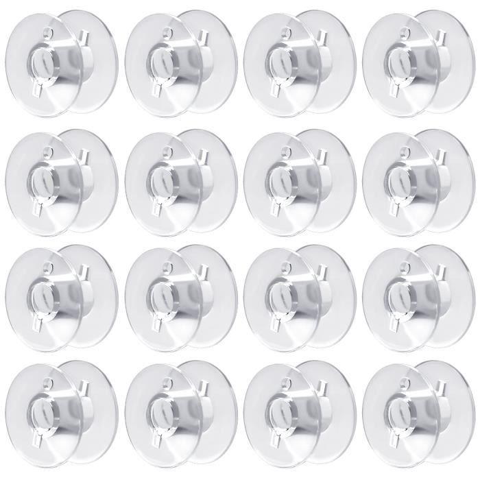 30pcs Canette Plastique, Canettes Machine à Coudre pour Brother Singer Kenmore Janome la Plupart des Machines à Coudre