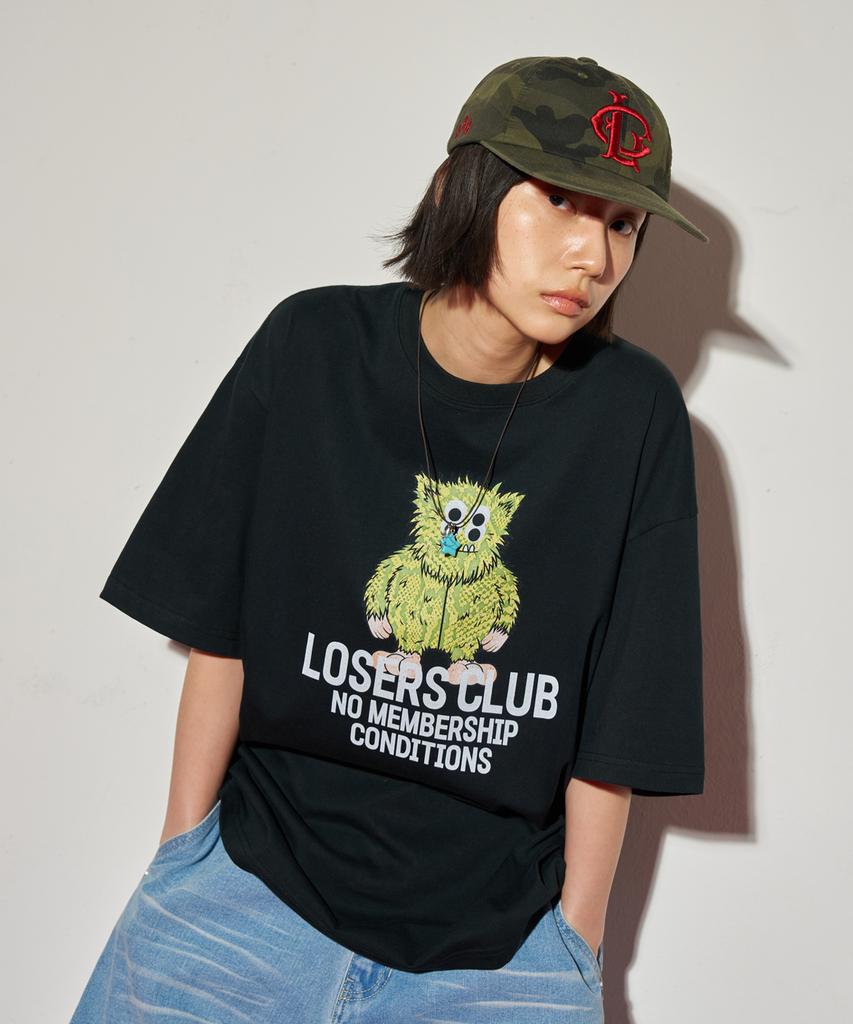 Lujeoseukeulleob Yeti Graphic Short Sleeve T-Shirt Black