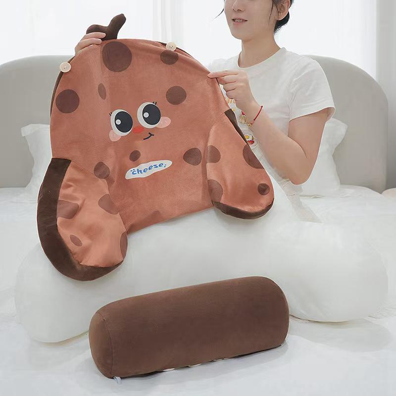 Soft Bag Dopamine Waist Pillow Bedside Cushion Sofa Throw Pillow Office Living Room Bed Reading Dormitory Backrest