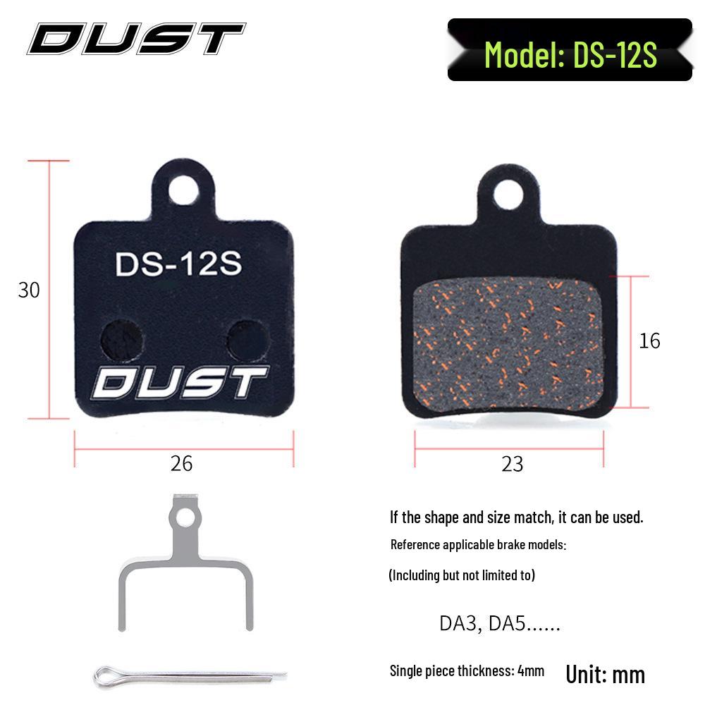 DUST Semi-Metallic Resin Disc Brake Pads for M446 E3 M355 Mountain Bikes