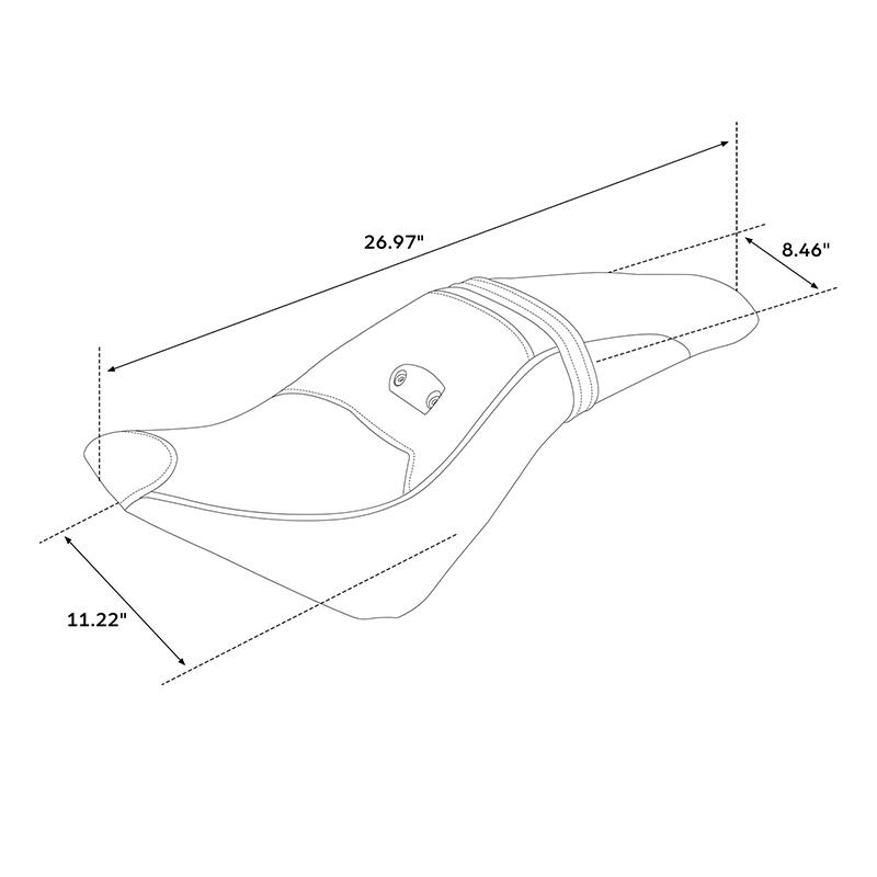 Motorcycle Driver Passenger Seat For Indian Scout 2015-2024 Scout Sixty 2016-2024 Scout ABS 2019-2020