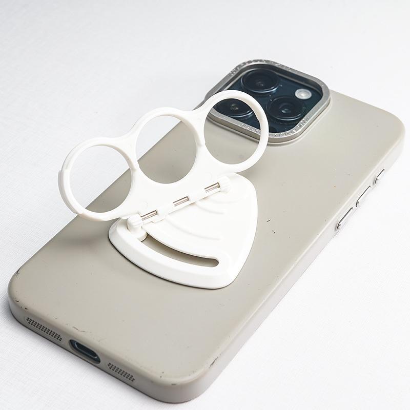 

Finger Hole Mobile Phone Ring Buckle Movable Foldable Phone Holder Stable Phone Accessories белый