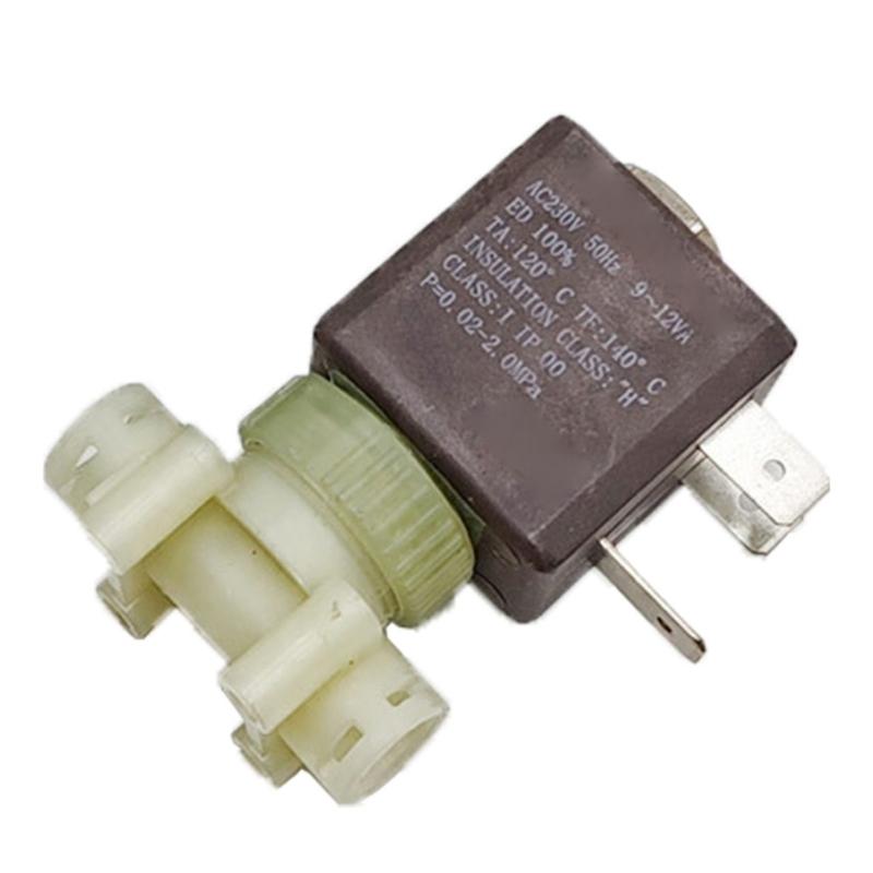 230V Steam Control Valves Electric Solenoid Valves Coffee Machine Part Plastic Texture Suitable for Espresso Machines