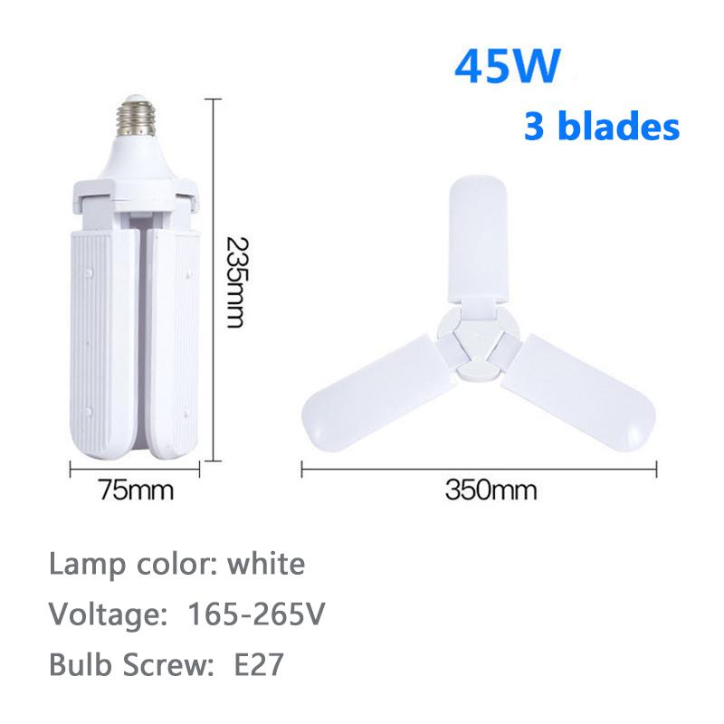 

Светодиодная лампа складная E27 AC220В/110В лампочки гостиная склад гаражное освещение современное украшение дома потолочные лампы лампочка