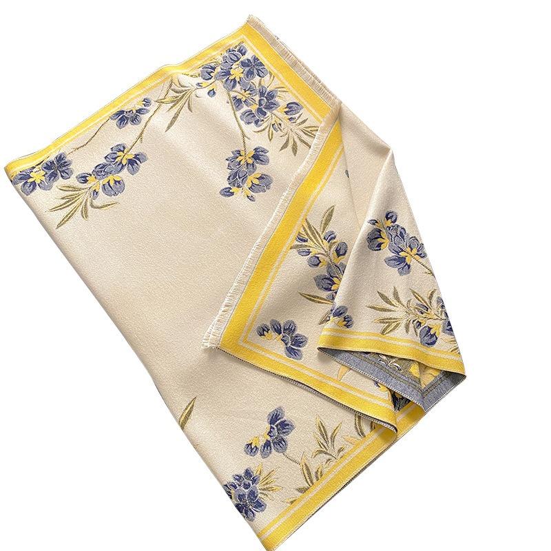 High-end scarf women's winter imitation cashmere for elders, mother-in-law shawl, outer shawl warm scarf new