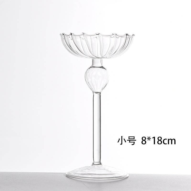 

Tall Striped Candle Holders Christmas Decoration Candlelight Dinner Candlesticks Props room Decoration Wedding Table Top Items