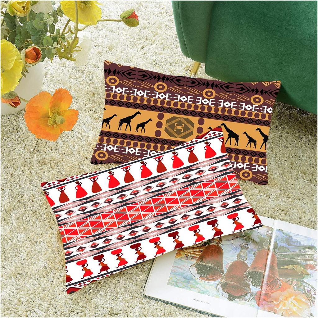Decorative Hand Made Jute 150TC Throw/Pillow Cushion Covers (Multicolour, 12 x 12 Inches) -Set of 5