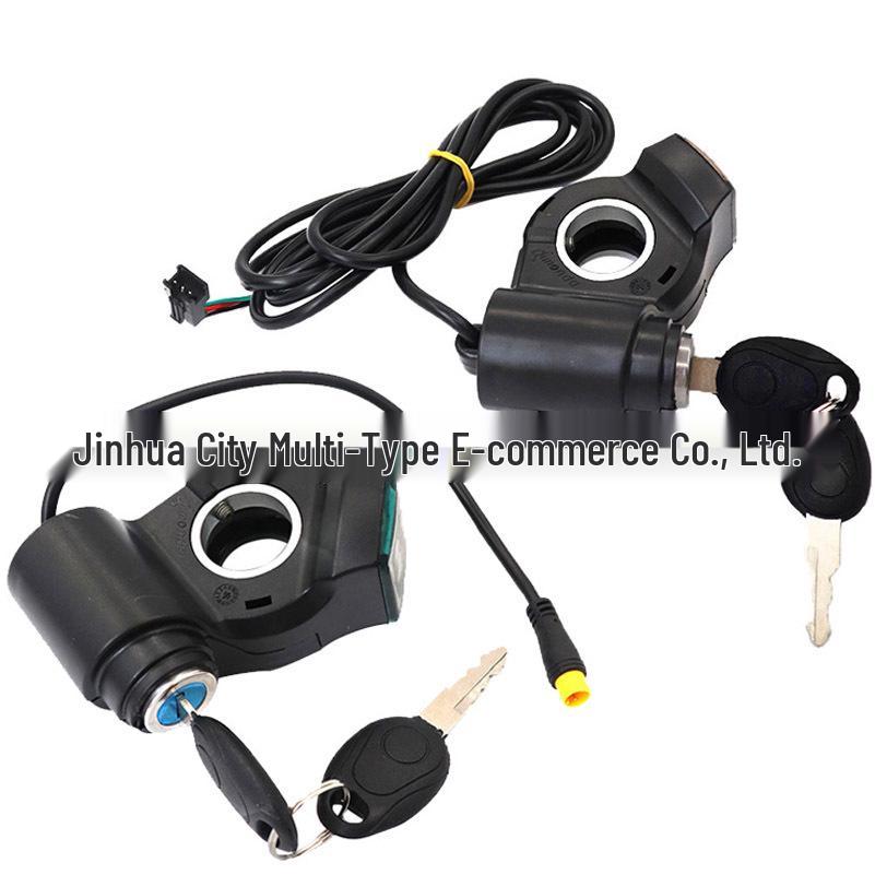 Acessório de Trava com Chave e Interruptor para Patinete KUGOO M4/M4 PRO
