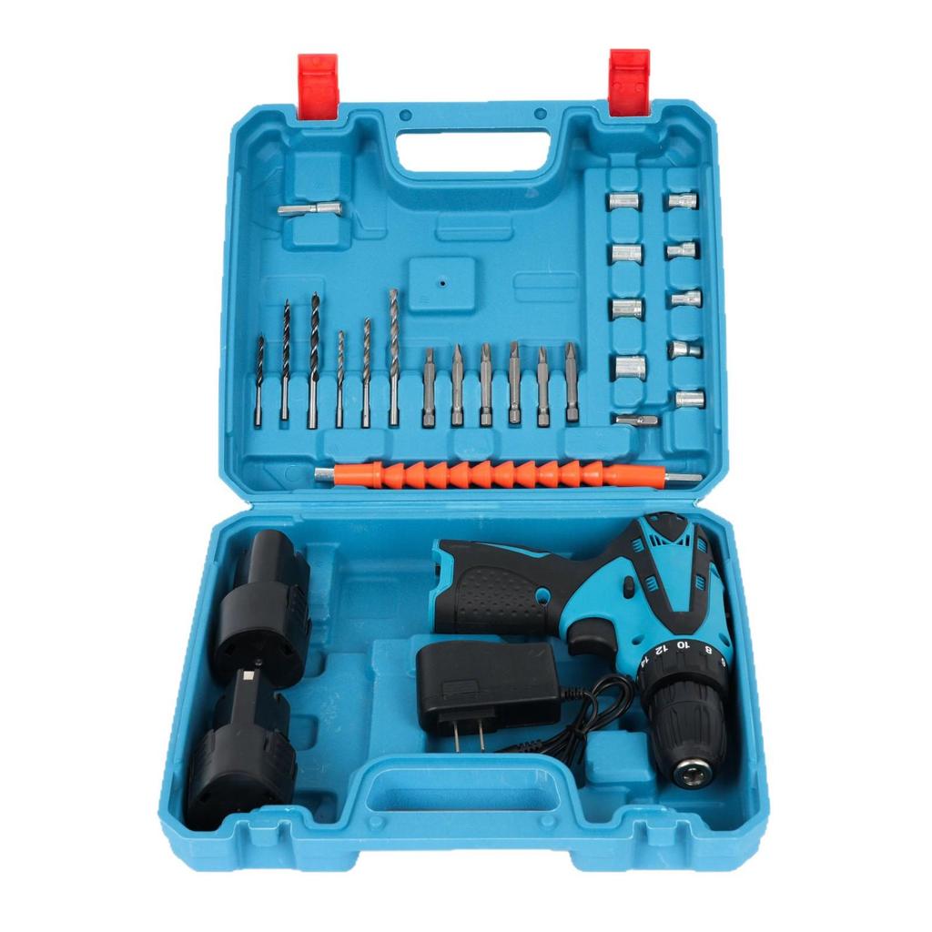 12V Dual-Speed Multifunctional Lithium Electric Drill: High-Power, Portable, Handheld Pistol for Household Use
