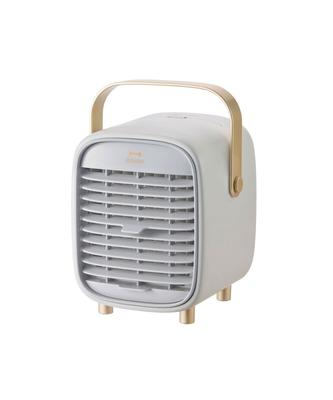 BRUNO přenosný stolní mlhový ventilátor, šedý, stolní ventilátor, vodní ledový ventilátor, ultrazvuková mlha, efekt odpařovacího chlazení, dobíjecí přes USB, s rukojetí,