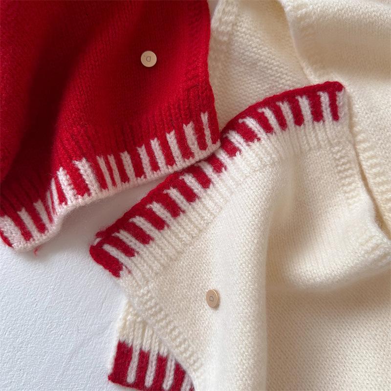 Autumn and winter atmosphere contrasting color scarf female versatile warm student thick scarf neck protection cold new