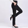 Women Autumn Winter Fleece Thick Middle-Aged Elderly Ladies Casual Trousers Mother High Waist Straight Pants Female