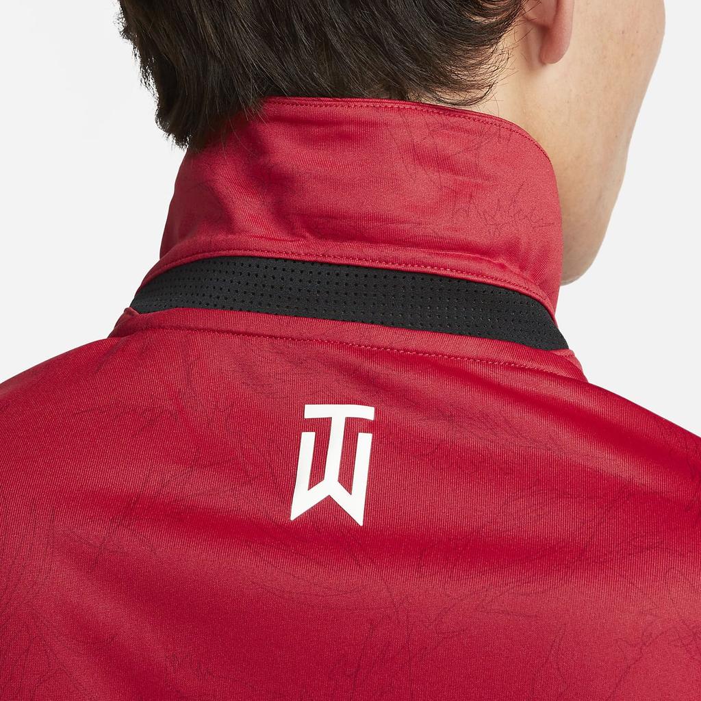 Nike Polo Shirts Men's Red Polo Collar Moderate Straight Fit DZ5381-687