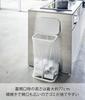 Yamazaki Jitsugyo 4907 Separated Garbage Bag Luce Trash Wide Easy To Take Out Garbage Bags Side-Opening Holder, White, Approx. W22XD34XH56cm, Can,