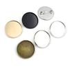 New Arrive 10pcs 25mm 5 Colors Plated Brooch Style High Quality Cameo Settings Cabochon Base Brass Copper Blank Tray