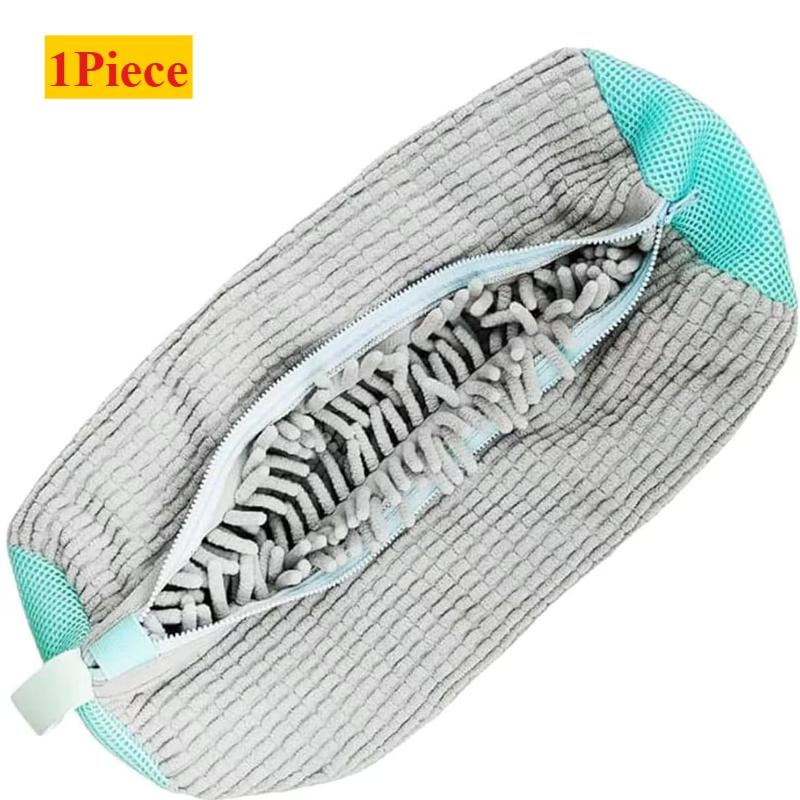 Shoe Washing Bag with Zipper Padded Laundry Net for Sneakers Baseball Hat Machine Wash Protective Cage