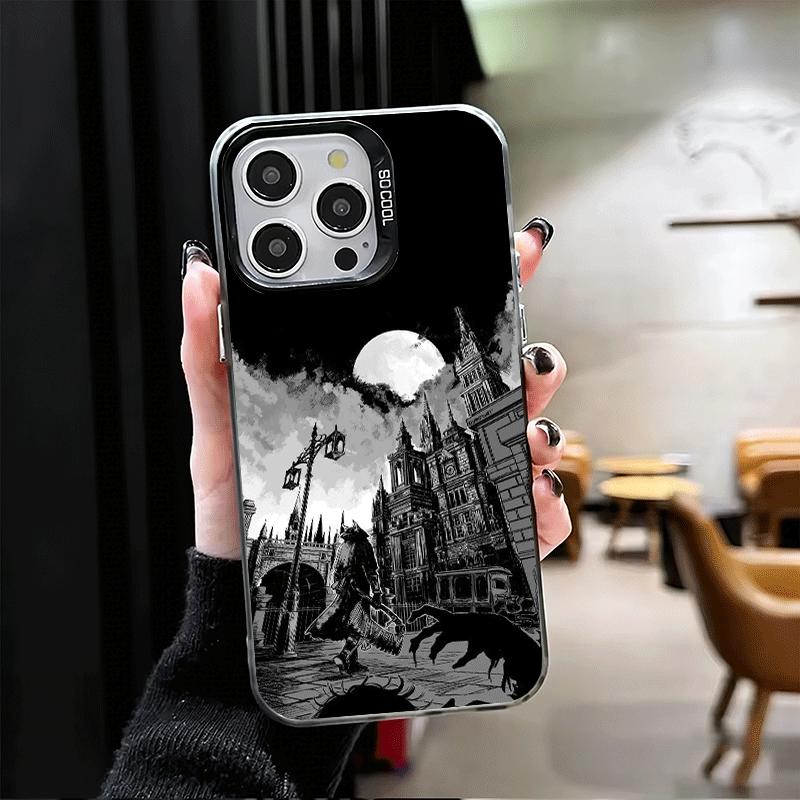 B-Bloodborne Game Soft Phone Case for iPhone 15 16 17 Pro Max 17Air 16E 14 Plus 13 12 Mini Shockproof Cover Back Shell