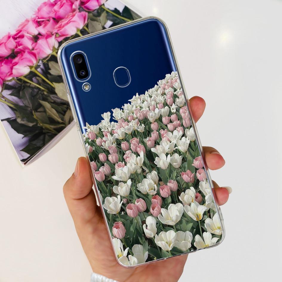 For Samsung Galaxy A20 Case A205 SM-A205F Silicone Cover Cute Astronaut Soft Phone Cases For Samsung A20e A202F A30 A305F Bumper