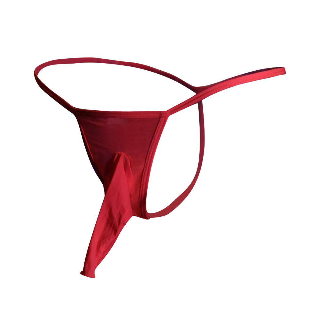 Men's Pantie Lingerie With Sexy Thong Briefs Knickers Underpants Underwear