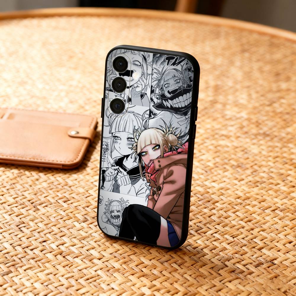 Anime My Hero H-Himiko Toga Phone Case For Samsung A73,72,71,A52,51,40,41,A22,A32,31,A13, Soft Black Shell