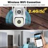 4K 8MP Tuya IP Outdoor Dual Lens 2.4G/5G WiFi Surveillance Security Protection CCTV Video Camera Alexa Google Home