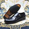 Herrenmode Echtes Leder Doppel-Schnalle Monk Strap Kleiderschuhe Wingtip Zehen Loafer Brogue für Hochzeit Büro Business Schuhe