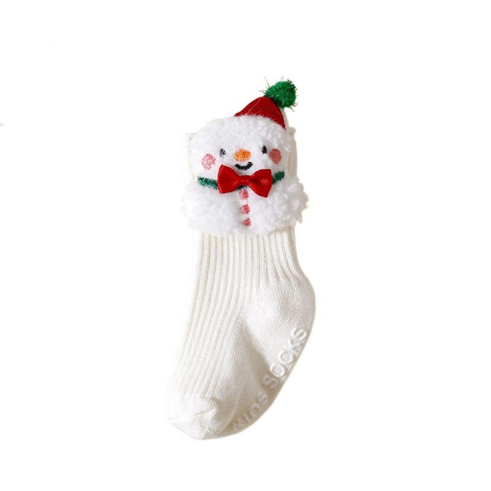 Cotton Christmas Baby Socks Anti Slip New Year Toddler Socks Newborn Floor Socks  0-3 Years