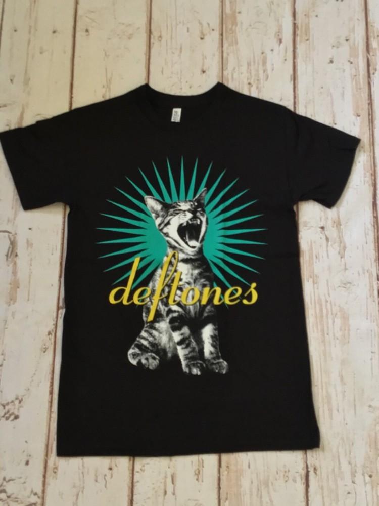 НОВИНКА - DEFTONES - ЛОГОТИП КОТА - ФУТБОЛКА ГРУППЫ Унисекс Футболка M
