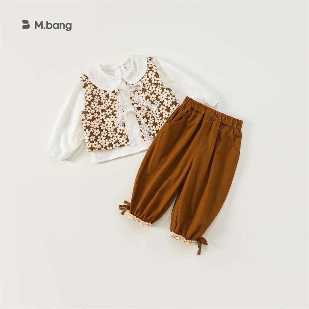 

Girl Toddler Fall Outfit Three Piece Cotton Garden Dress Set For Spring And Autumn 140CM