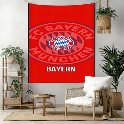 Decoración de Pared Bayern Múnich Tapiz Arte Para Memorial de Mascota Cumpleaños Fiesta de Boda Fondo Regalo Familiar