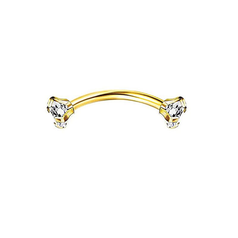 1/11Pcs 16G Eyebrow Rings for Women, Curved Barbell Belly Lip Rings Cartilage Daith Earring Tragus Helix Rook Piercing Jewelry