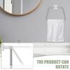 Stainless Steel Towel Holder Bathroom Wall Towel Hanger Ring Moisture Proof Minimalist Design Shower Storage Rack