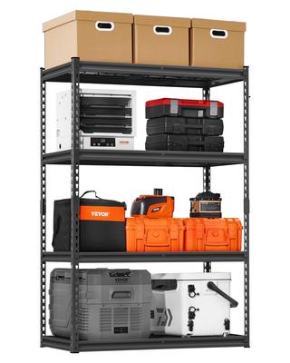 Storage Shelves, 2400 Lbs, 4 Tier Heavy Duty Garage Shelving