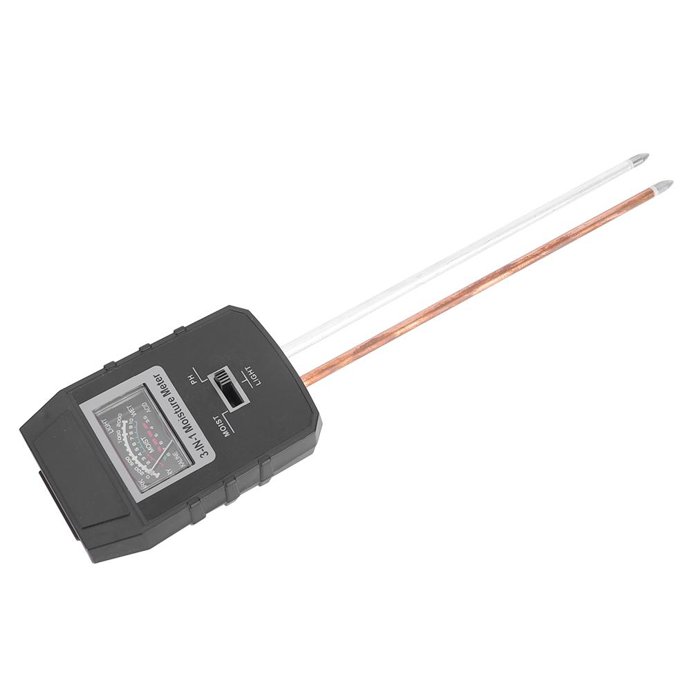 3in1 Multi Functional Soil Tester PH Value Humidity Illuminance Sensor for Graden Farm Lawn