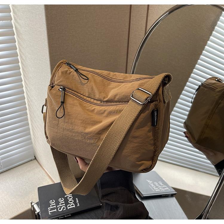 

Сумка кроссбоди для женщин, нейлоновая сумка в стиле Мори Харадзюку с бесплатной доставкой для студентов, универсальная спортивная и повседневная наплечная сумка, сумка для мобильного телефона one size fits all коричневый